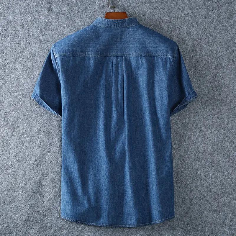 Plus Size Denim Shirt Men - BelleHarris