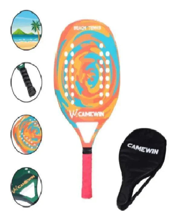 Pure Carbon Beach Tennis Racket - BelleHarris
