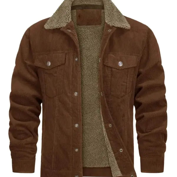 Corduroy Plush Jacket Coat