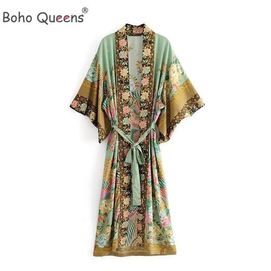 Queens Robe Beach Kimono - BelleHarris