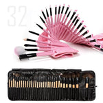 Sculptor 32 Piece High Quality Wooden Makeup Brush Set - BelleHarris