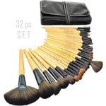 Sculptor 32 Piece High Quality Wooden Makeup Brush Set - BelleHarris