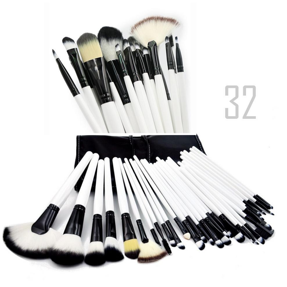 Sculptor 32 Piece High Quality Wooden Makeup Brush Set - BelleHarris