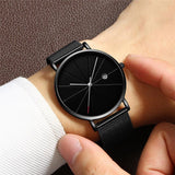 Simple calendar watch male creative waterproof quartz watch - BelleHarris