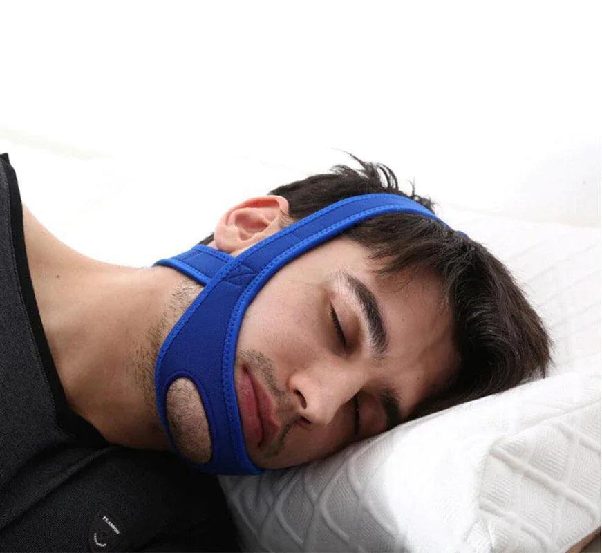 Snore Stop Anti Snoring Chin Strap Sleep Apnea Belt Snoreless Sleep Jaw Solution - BelleHarris