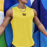 Summer Gym Vest High Quality mesh Shirt Sleeveless T-shirts - BelleHarris