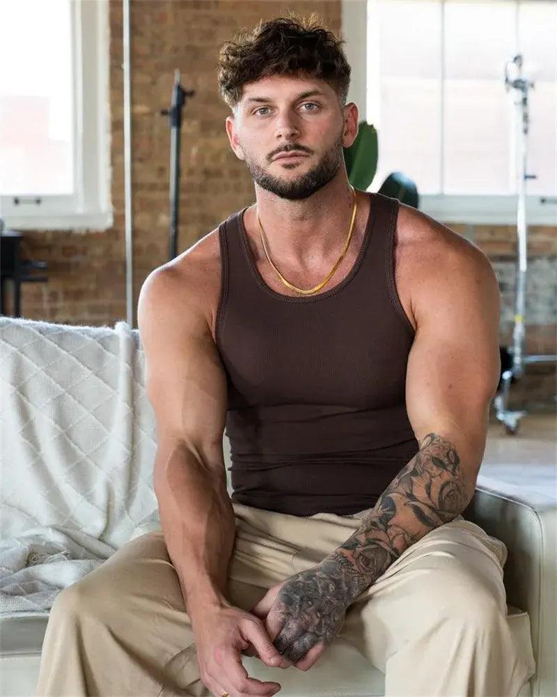 Summer Knitted Men's Vest - BelleHarris