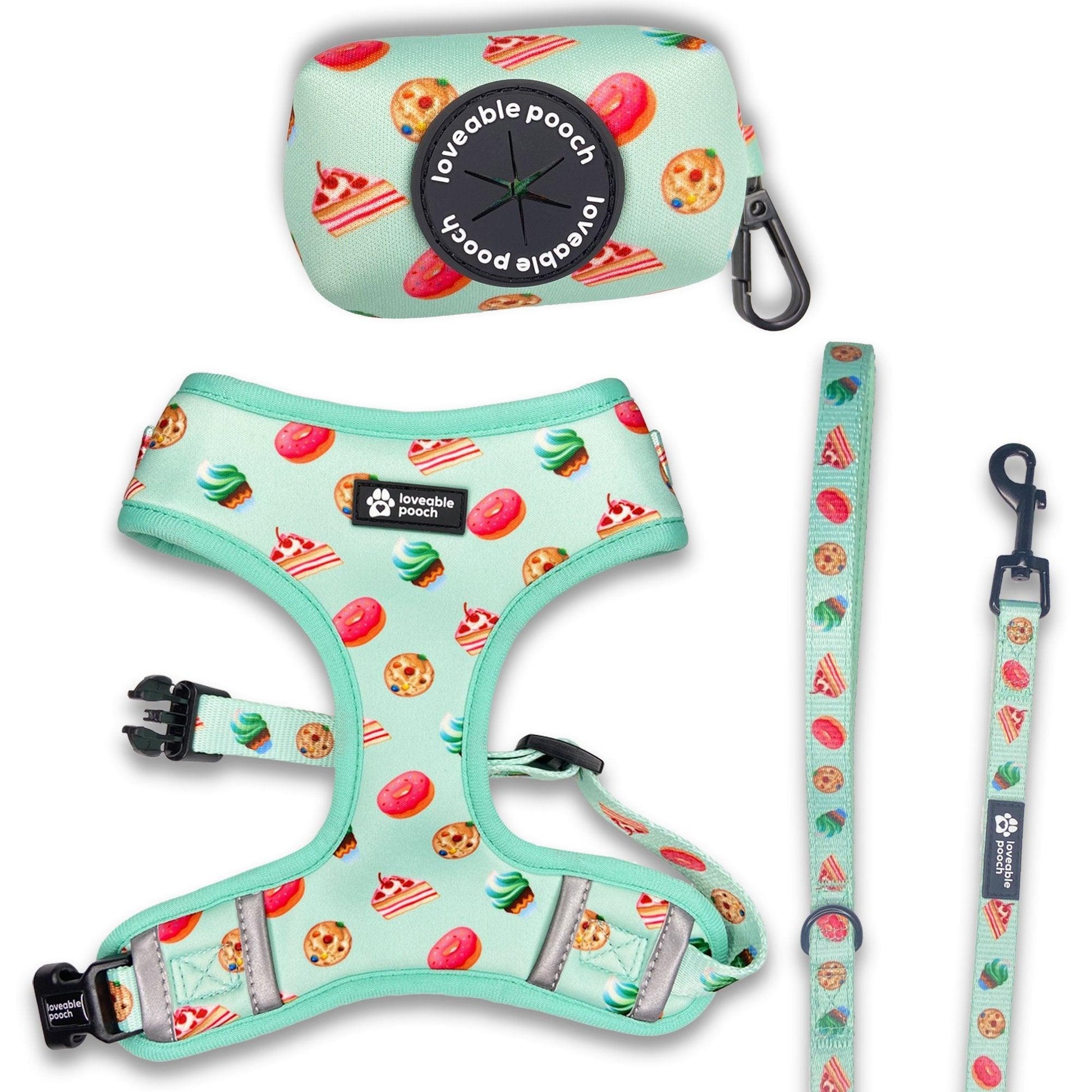 Sweet Treats Dog Harness & Leash Set - BelleHarris
