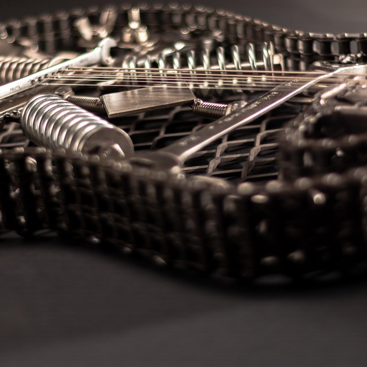 "The Original" Metal Electric Guitar Sculpture Heavy Metal Wall Art - BelleHarris