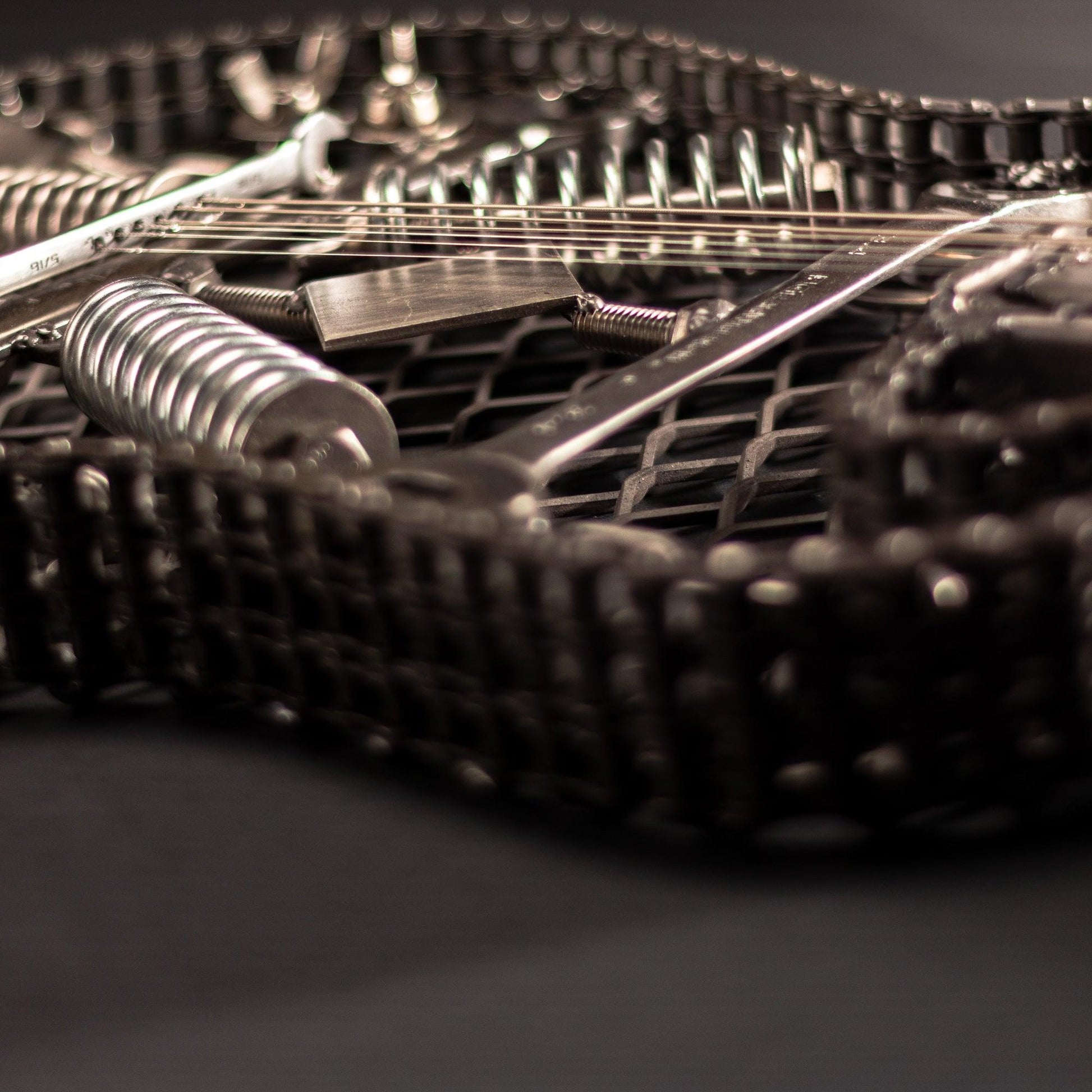 "The Original" Metal Electric Guitar Sculpture Heavy Metal Wall Art - BelleHarris