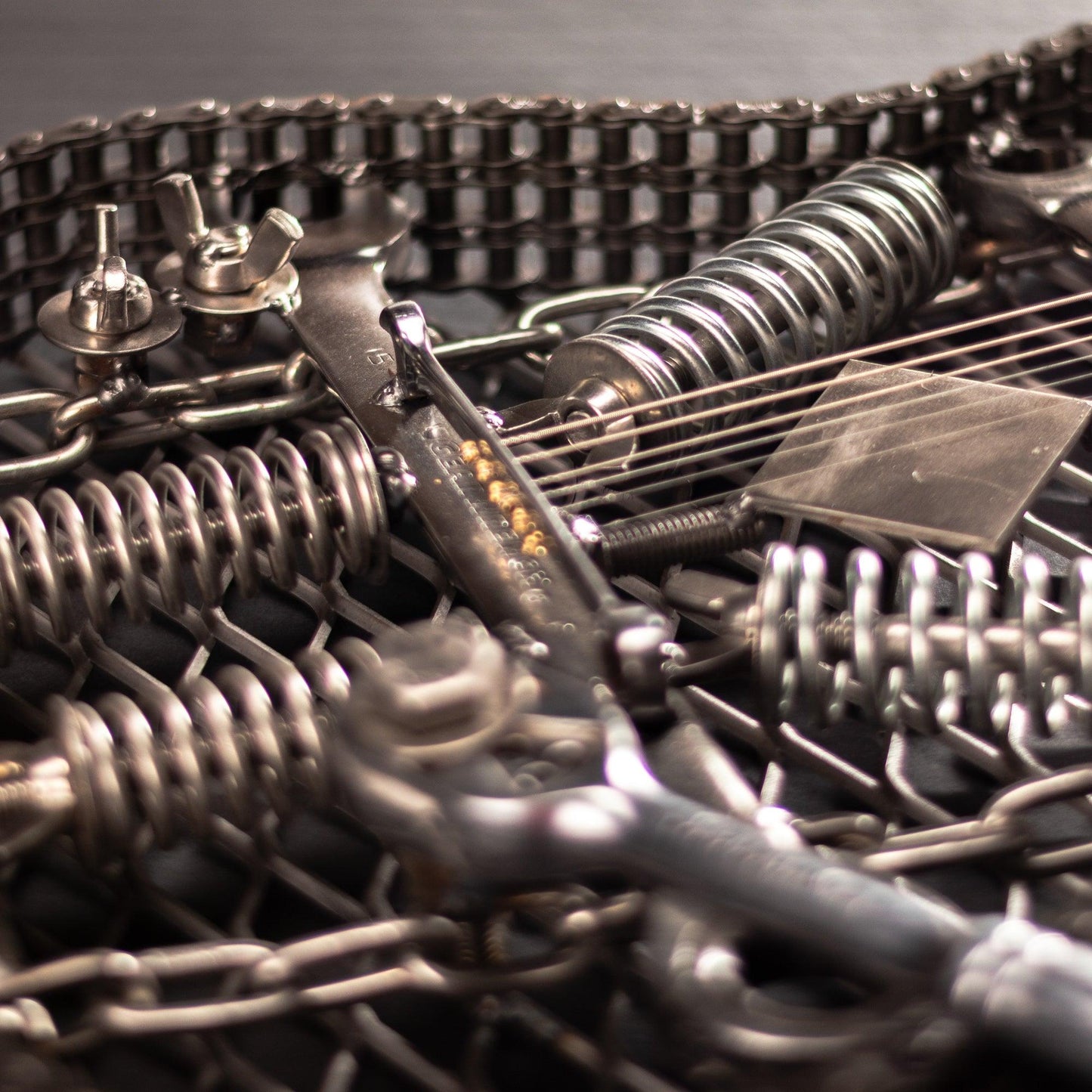 "The Original" Metal Electric Guitar Sculpture Heavy Metal Wall Art - BelleHarris