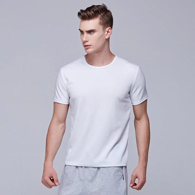 Top Men's Gymwear- Waterproof Mens T-Shirt. High performance gym clothes for men. - BelleHarris