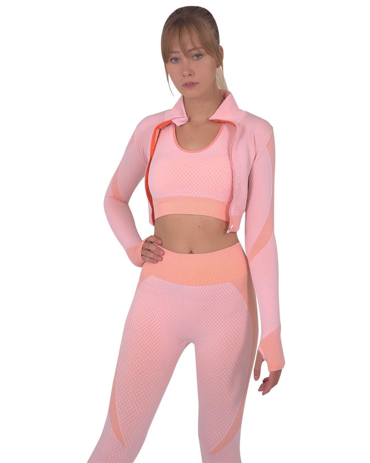Trois Seamless Sports Jacket - Pink - BelleHarris