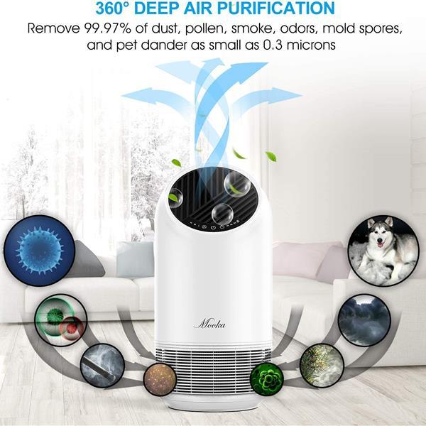 True HEPA Air Purifierfor Home 360° Deep Purification - BelleHarris