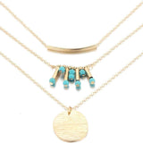 Turquoise Multilayer Necklace - BelleHarris