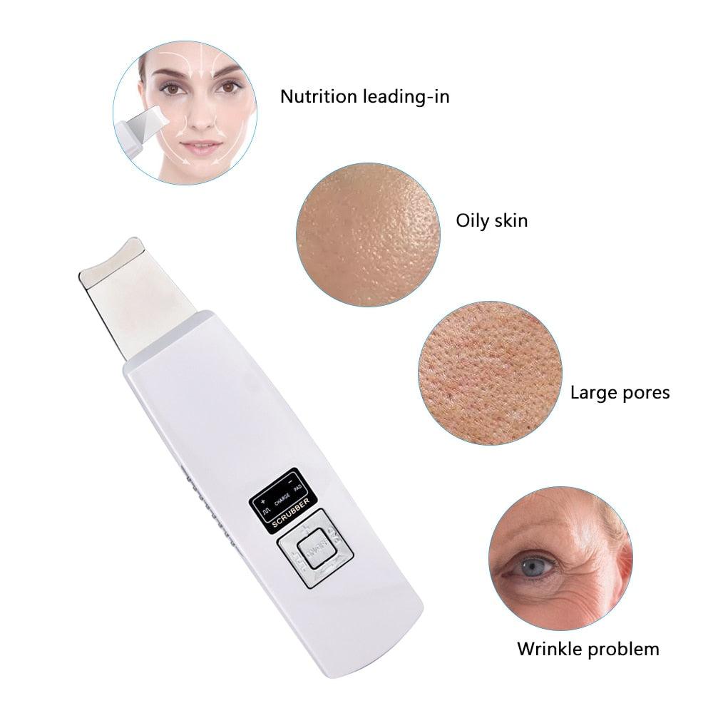 Ultrasonic Facial Skin Cleaner Exfoliating Pore - BelleHarris