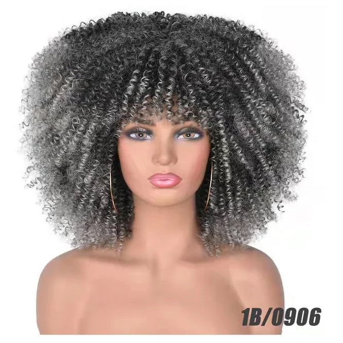 Curly Wig With Bangs