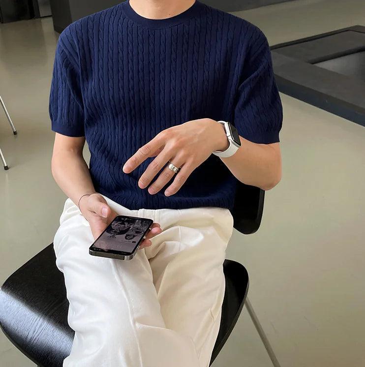 VG Knitted Twist Shirt - BelleHarris