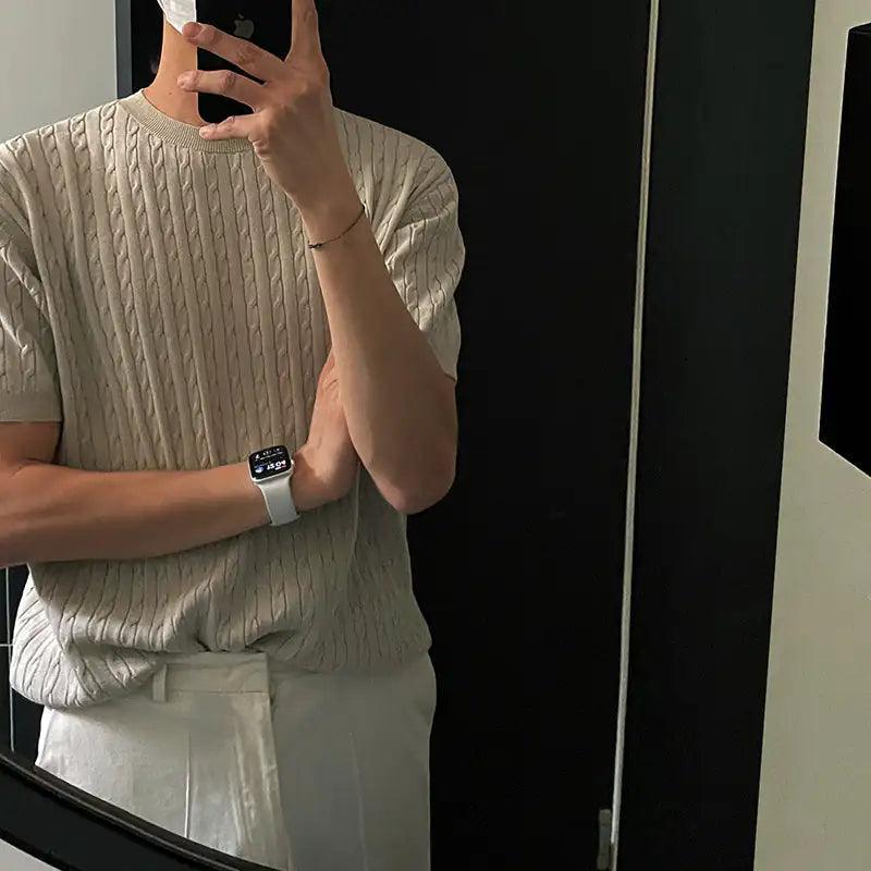 VG Knitted Twist Shirt - BelleHarris