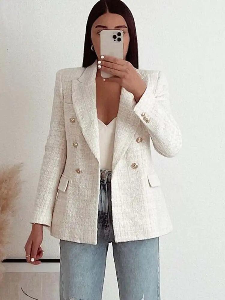 Women Blazer - Quality double breastef blazer - BelleHarris