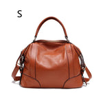 Women's quality leather handbag- European And American Leather Top Layer Cowhide Bag For Ladies - BelleHarris