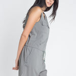 Women's Zip Front Sleeveless Romper - BelleHarris