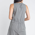 Women's Zip Front Sleeveless Romper - BelleHarris