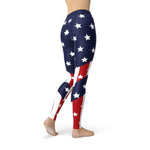 Womens American Flag Leggings - BelleHarris