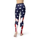 Womens American Flag Leggings - BelleHarris