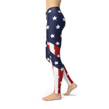 Womens American Flag Leggings - BelleHarris