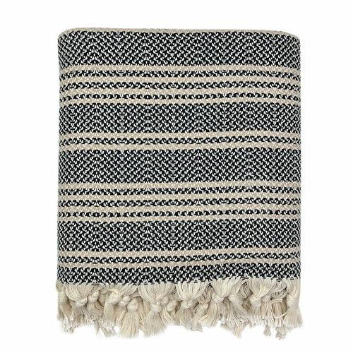 Woven Stripe Turkish Throw - BelleHarris