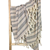 Woven Stripe Turkish Throw - BelleHarris