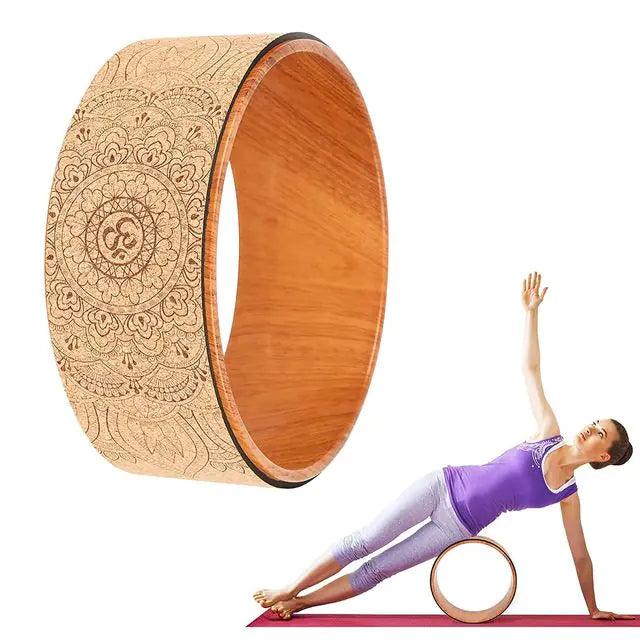 Yoga Roller Cork Back Wheel - BelleHarris