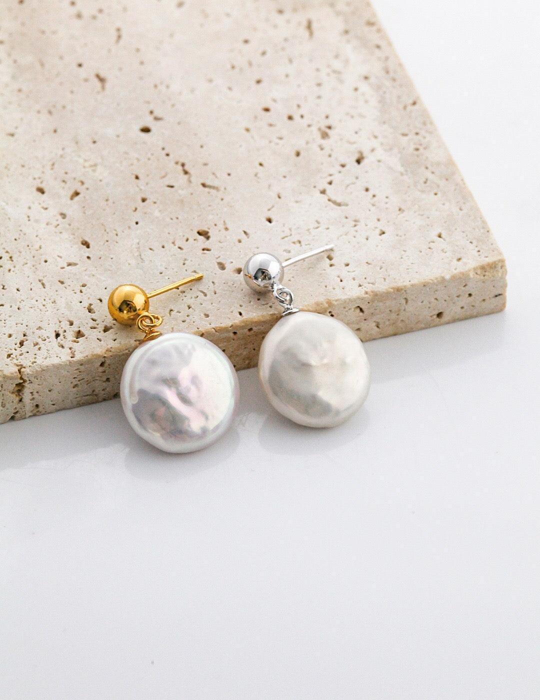 Baroque Pearl Chunky Irregular Drop Earrings - BelleHarris