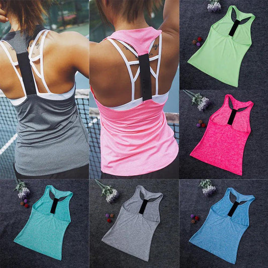 Casual Sleeveless Women Yoga Shirts - BelleHarris
