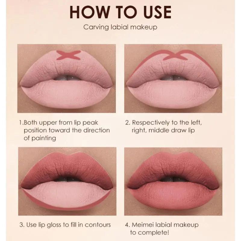 Lipstick Lip Gloss Lip Liner Pen Set - BelleHarris