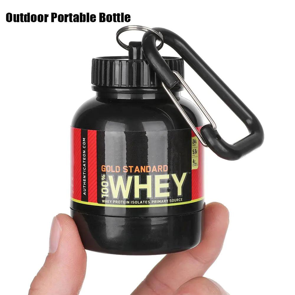 Mini Protein Powder Bottles with Keychain - BelleHarris