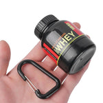 Mini Protein Powder Bottles with Keychain - BelleHarris