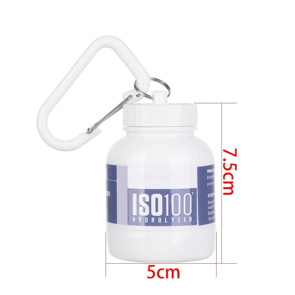 Mini Protein Powder Bottles with Keychain - BelleHarris