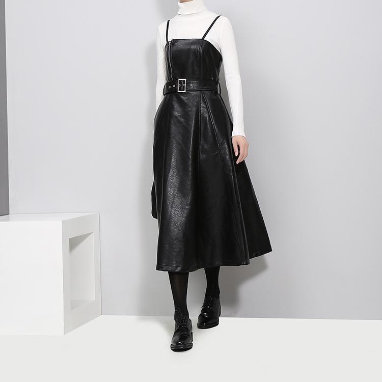 Musset Vegan Leather Dress - BelleHarris