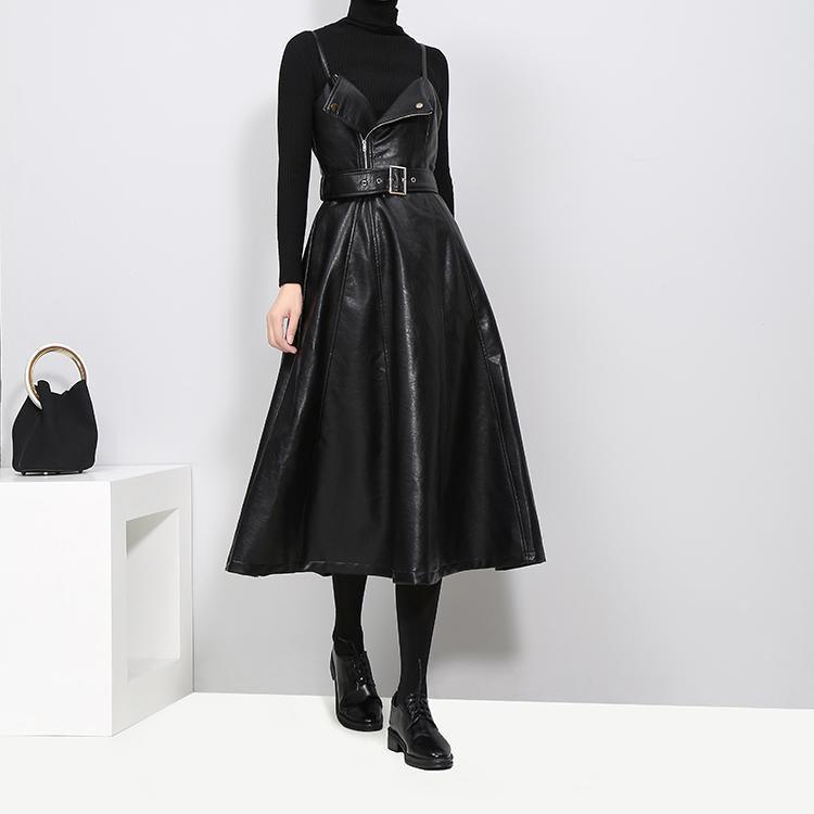 Musset Vegan Leather Dress - BelleHarris