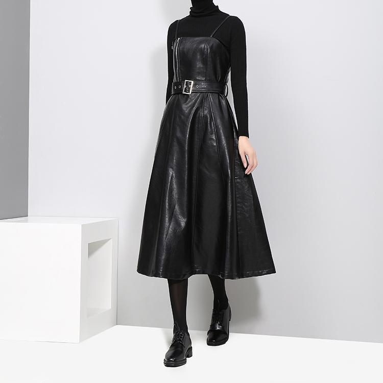 Musset Vegan Leather Dress - BelleHarris