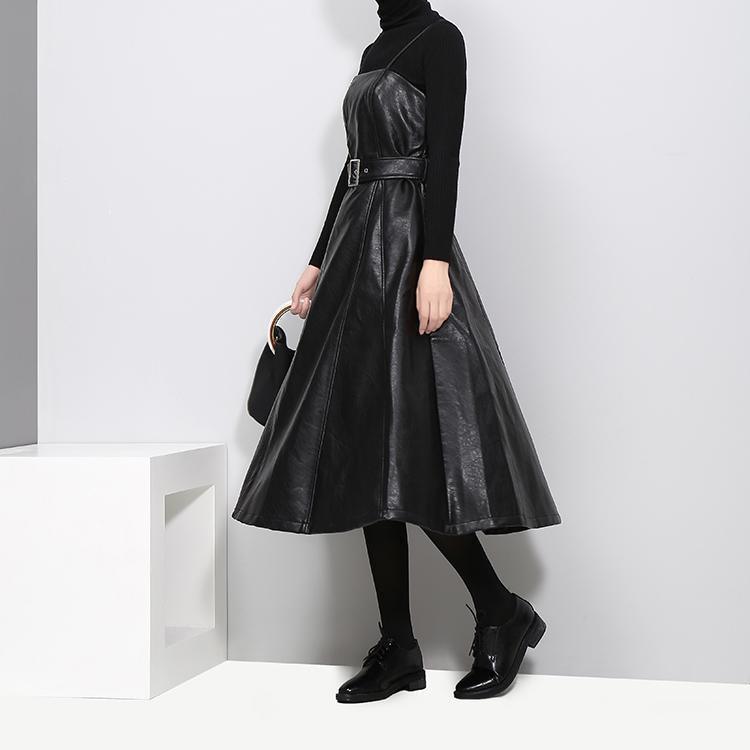 Musset Vegan Leather Dress - BelleHarris