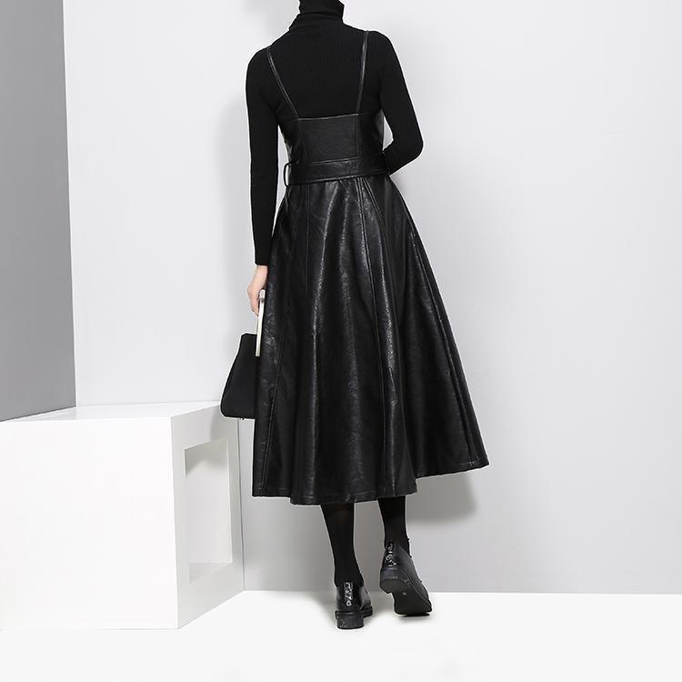 Musset Vegan Leather Dress - BelleHarris