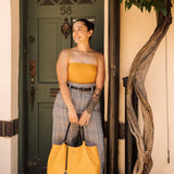 Naomi - Yellow Vegan Leather Tote Bag - BelleHarris