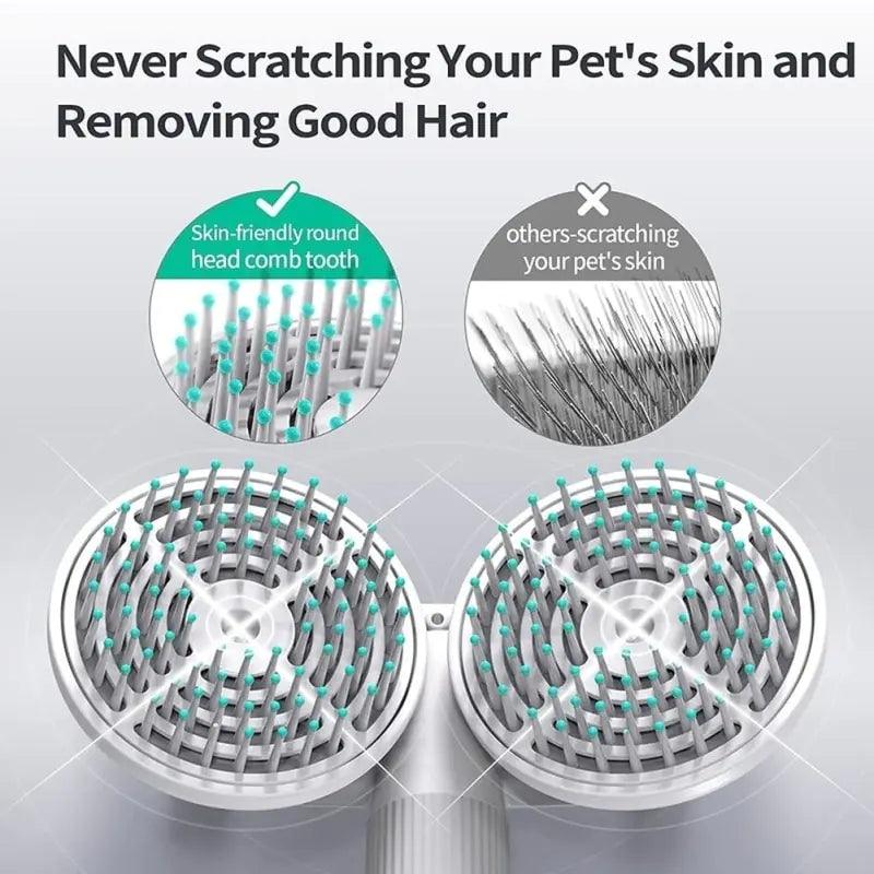 Negative Ions Dual Head Pet Brush - BelleHarris