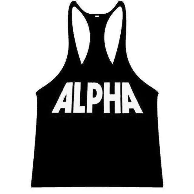 Weightlifting tanktop -ALPHA Aesthetic Stringer Apparel Men - BelleHarris