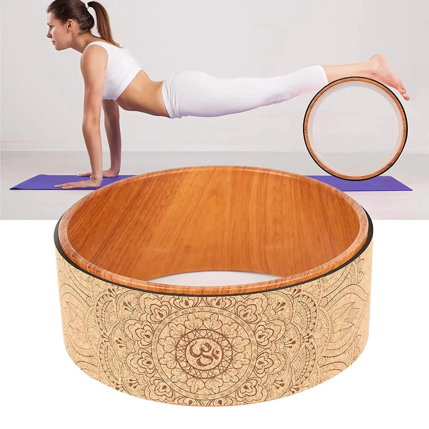 Yoga Roller Cork Back Wheel - BelleHarris