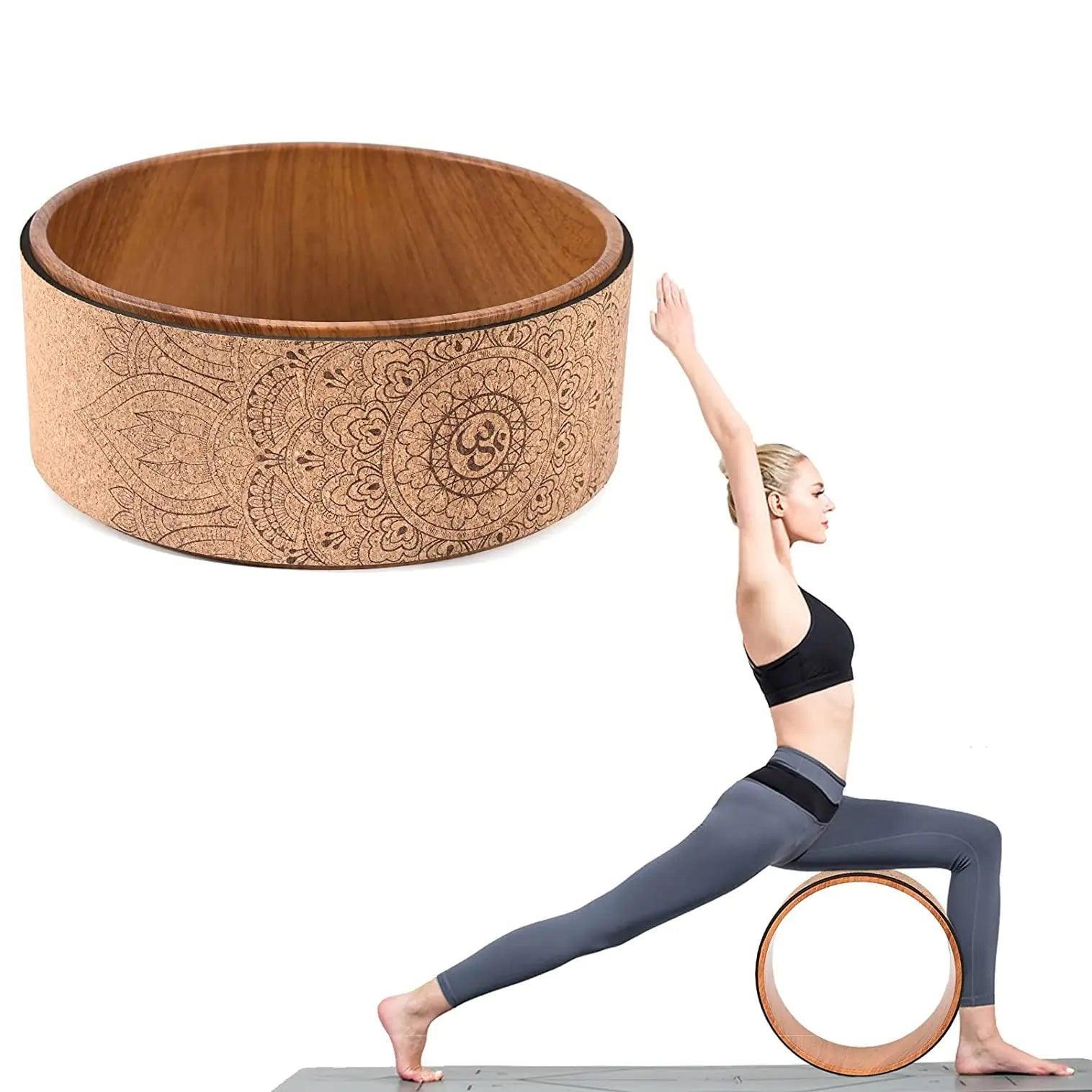 Yoga Roller Cork Back Wheel - BelleHarris